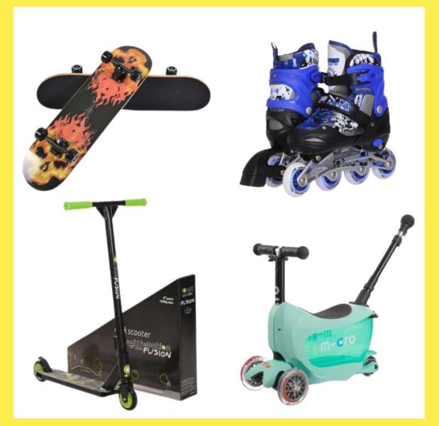 Тротинетки, ролери & скейтборд