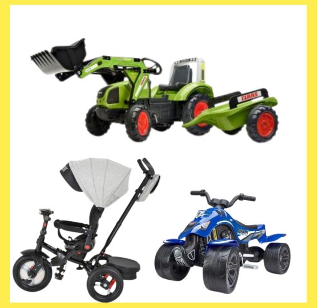 Детски триколки и превозни средства с педали
