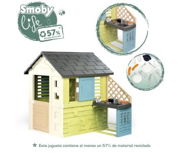 Градинска къща с кухня Smoby Life Kitchen 7600810738