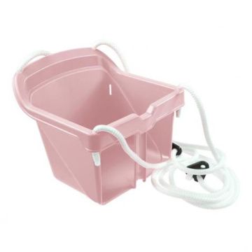 Люлка с въжета Safe 12609 Mochtoys пастел розов