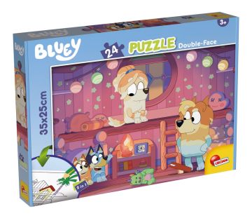 Двулицев пъзел Bluey 24 части Време за история Lisciani 99542