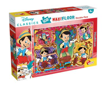 Двулицев пъзел Пинокио 108 части Lisciani 31757