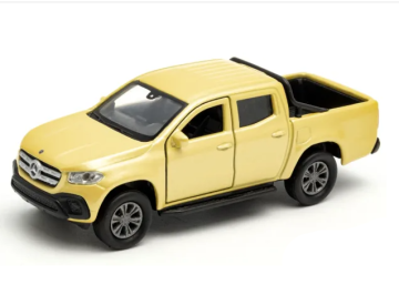 Метална кола Mercedes-Benz X-Class Welly 1:36 жълт