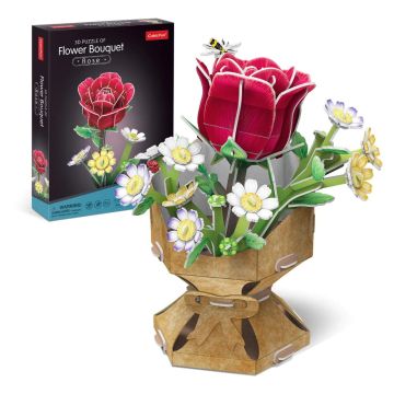 Пъзел 3D Flower Bouquet Роза CubicFun W3301h 
