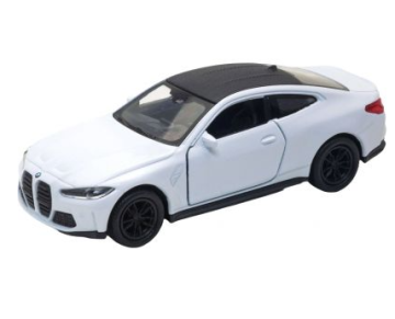 Метална кола BMW M4 Welly 1:34 бяла