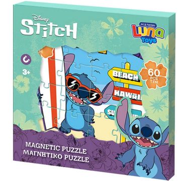 Детски пъзел магнитен Лило и Стич Luna toys 797068