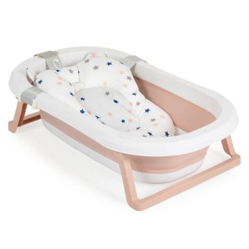 Комплект за къпане със сгъваема вана Palma розов