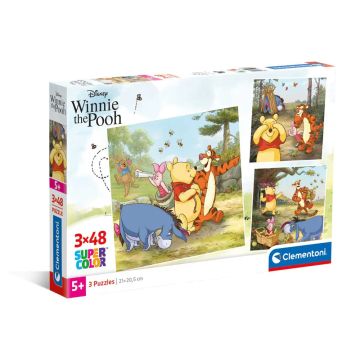 Детски пъзел Winnie The Pooh 3x48ч. CLEMENTONI 25063 