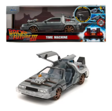 Метален автомобил Time Machine Back to the Future 1 1:24 Jada 34996