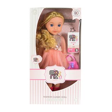 Музикална кукла с рокля 36cm 8885