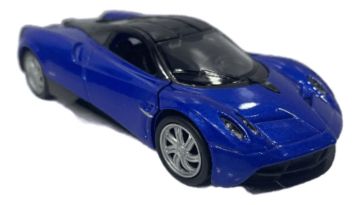 Металeн автомобил Pagani Huayra Welly 1:34 син