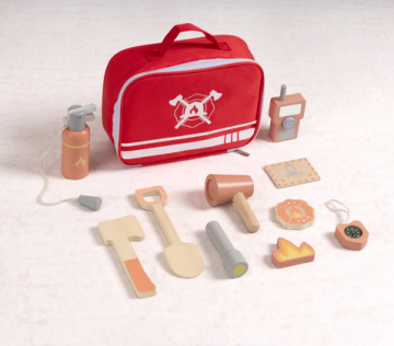 Дървен пожарникарски комплект Tooky Toy TK317N 
