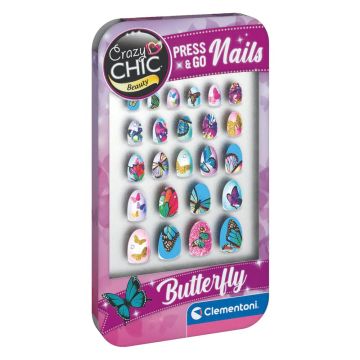 CRAZY CHIC самозалепващи нокти Butterfly 18898