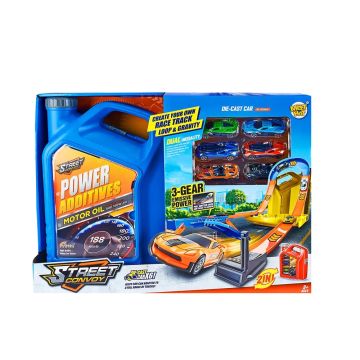 Street Convoy Писта с колички в туба за съхранение 