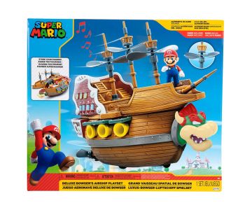 Супер Марио Кораб Nintendo Super Mario Deluxe Bowser's Airship Jakks Pacific 404294 
