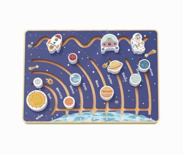 Дървен лабиринт Космос Tooky Toy TJ503N