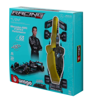 Метална кола Formula 1 за сглобяване Mercedes Amg Petronas Bburago 1:24 