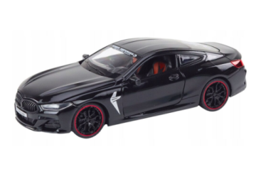 Метален автомобил БМВ М8 със звук и светлини 1/24 black