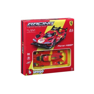 Метална кола за сглобяване Ferrari 499P LMH 24h Le Mans Champion Bburago 1:24 