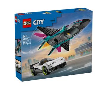 Конструктор самолет срещу колата LEGO City 60489 