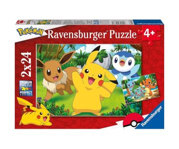 Детски пъзел Pokemon Пикачу и приятели 2x24 ел. Ravensburger 05668