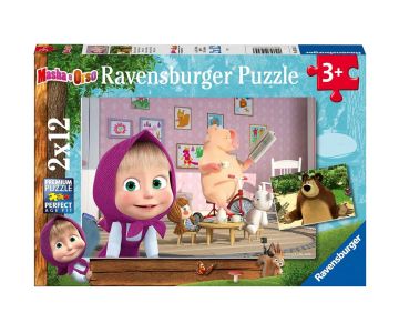 Детски пъзел Маша и Мечокът 2x12 ел. Ravensburger 05645