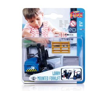 Мотокар с палет и кошница Bburago Street Fire 1:43 