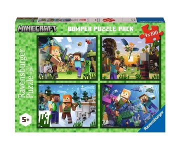 Детски пъзел Minecraft 4x100 части Ravensburger 05716 