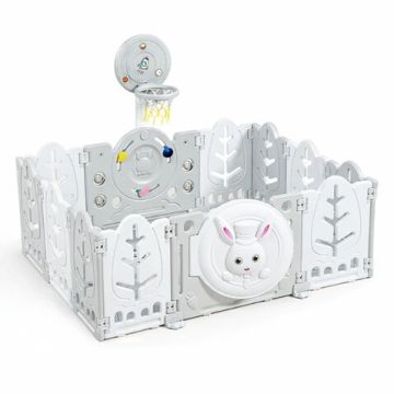 Сгъваема ограда с баскетболен кош The White Rabbit