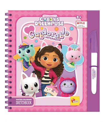 Книжка за оцветяване с вода Gabby′s Dollhouse Gabdorable Lisciani 