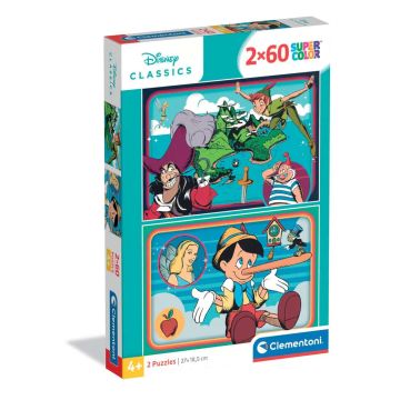 Детски пъзел Disney Classics 2x60ч. CLEMENTONI 24823 