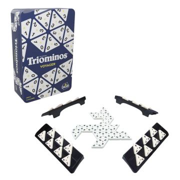 Настолна игра Triominos за път в метална кутия GOLIATH