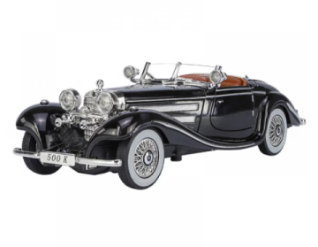 Метален автомобил Mercedes Benz 500K 1/24 черен