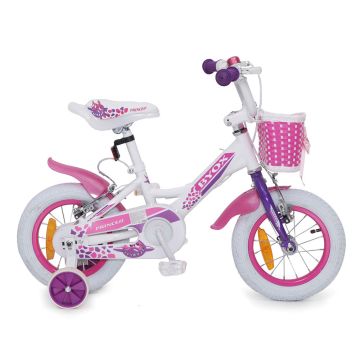 Детски велосипед Byox със спомагателни колела 12" PRINCESS