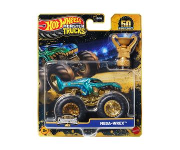 Метално бъги Mega Wrex Шампиони 1:64 Monster Trucks Hot Wheels JDV96