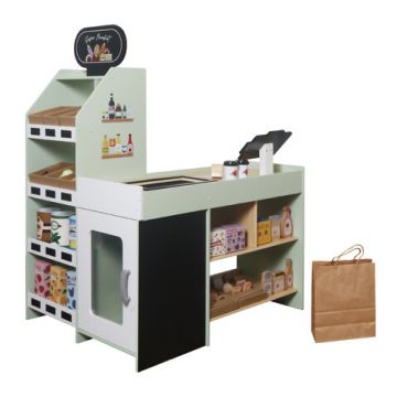 Дървен БИО магазин с аксесоари W10A214D