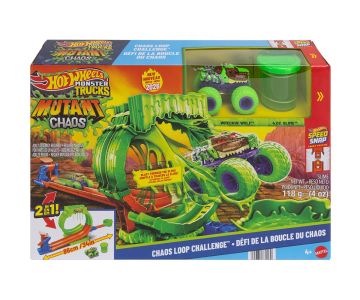 Писта лупинг слуз и камион мутант Monster Trucks Mutant Chaos Hot Wheels City Mattel JMK91