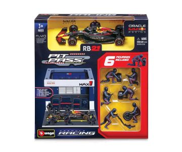 Комплект кола Red Bull RB21 #1 Max Verstappen с Бокс 1:43 Bburago 38459 