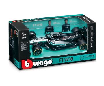 Метална кола Mercedes AMG W16 #63 F1 1:43 Bburago 38237 