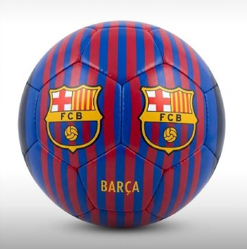 Кожена футболна топка Barcelona BLUE