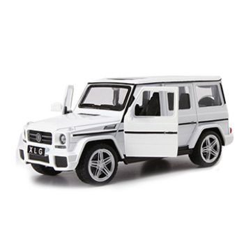 Метален джип Mercedes G class AMG бял със звук и светлини 