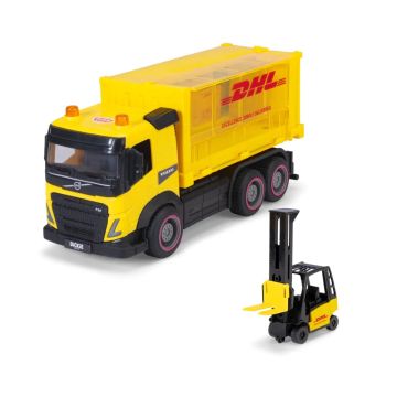 Куриерски камион DHL с мотокар Heavy Loader Dickie 203744027