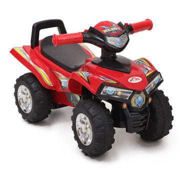 Детска кола за яздене и бутане ATV 551 червено