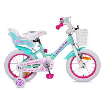 Детски велосипед с помощни колела Byox 14'' Cupcake