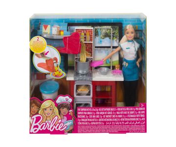 Кукла Barbie Готвач на паста с кухня Cooking & Baking - Pasta 
