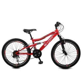 Велосипед със скорости  BYOX 24&quot; VERSUS червен