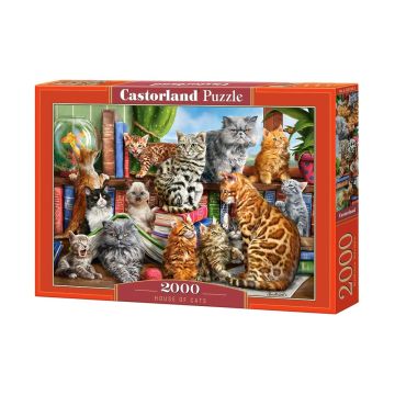 Пъзел Къщата с котките 2000 части Castorland  200726