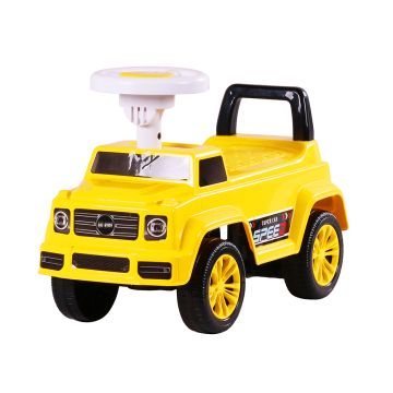 Детска кола за яздене и бутане Speed жълта JY-Z12