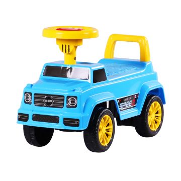 Детска кола за яздене и бутане Speed синя JY-Z12