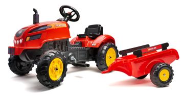 Детски трактор с ремарке и отварящ се капак Falk  X-Tractor 2046AB